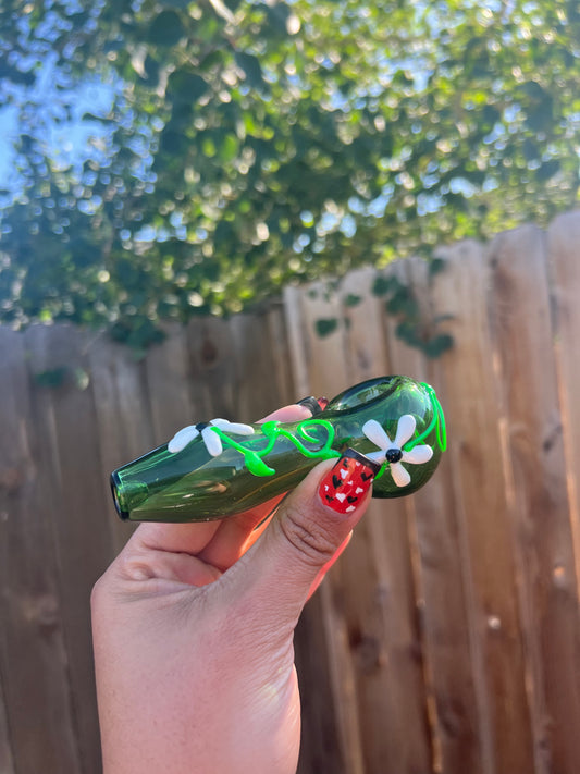 Green glass pipe